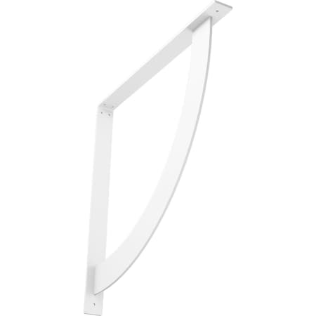 Ekena Millwork Bulwark Steel Bracket, White Primer 2"W x 24"D x 24"H BKTM02X24X24BUPWH
